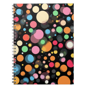 Bright Multicolor Polka Dots Notebook