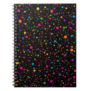 Bright Multicolor Polka Dots Notebook