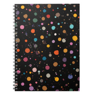 Bright Multicolor Polka Dots Notebook