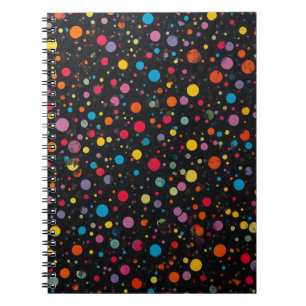 Bright Multicolor Polka Dots Notebook