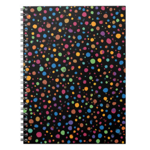 Bright Multicolor Polka Dots Notebook