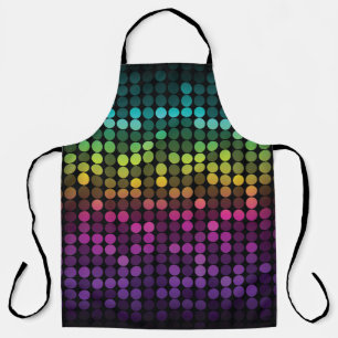 Bright Multicolor Vintage Abstract Art Apron