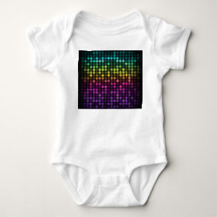 Bright Multicolor Vintage Abstract Art Baby Bodysuit