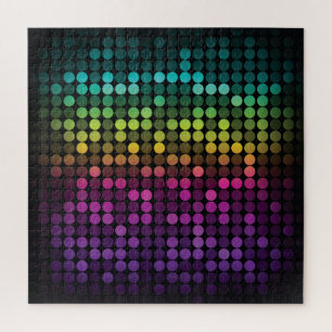 Bright Multicolor Vintage Abstract Art Jigsaw Puzzle