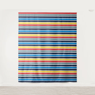 Bright multicolored horizontal stripes. tapestry