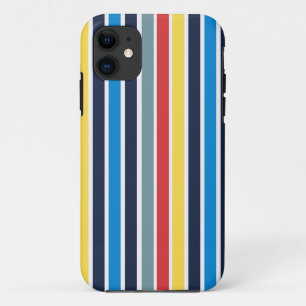 Bright multicolored vertical stripes. iPhone 11 case