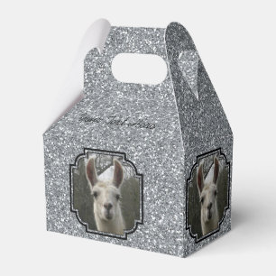 Bright N Sparkling Llama in Silver Favour Box