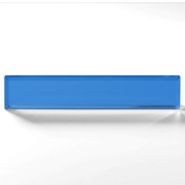 Bright navy blue  (solid colour)  nameplate (Front)