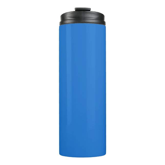 Bright navy blue  (solid colour)  thermal tumbler (Front)