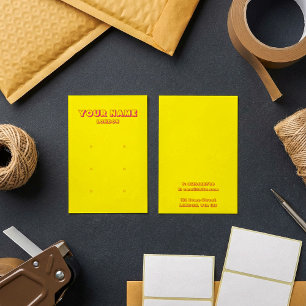 Bright neon colourful earring display card