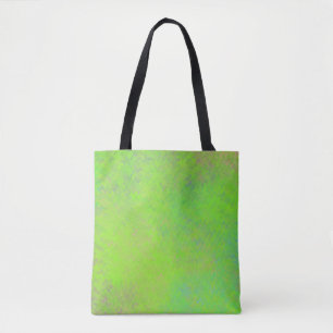 Bright Neon Green Modern Marbled Art Tote Bag