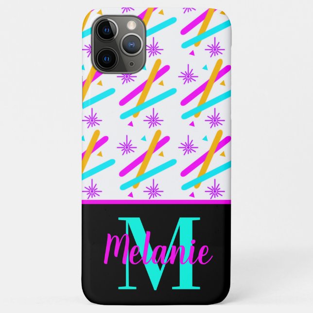 Bright Neon Laser Action Flourescent Confetti Case-Mate iPhone Case (Back)