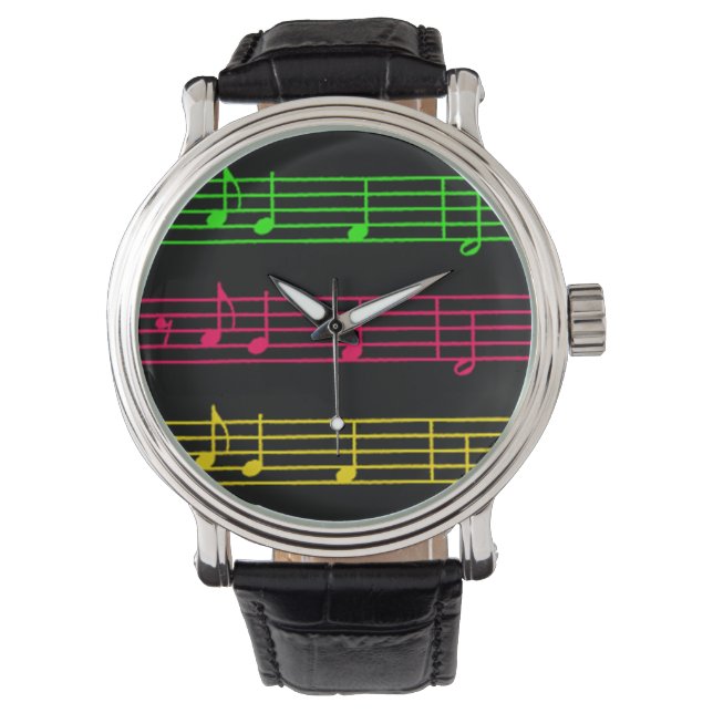 Bright Neon Notes - Watch (Front)