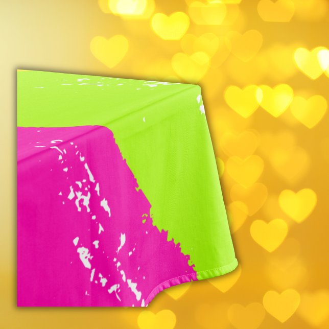 Bright Neon Paint Brush Strokes |  Tablecloth (Creator Uploaded)