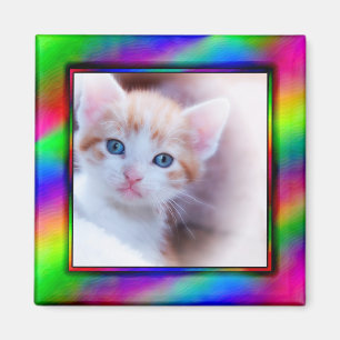 Bright Neon Photo Frame Magnet