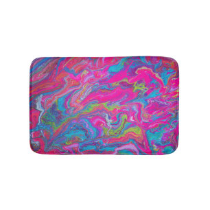 Bright Neon Pink Bath Mat