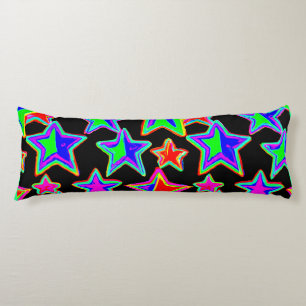 Bright Neon Starlight Pattern Body Cushion