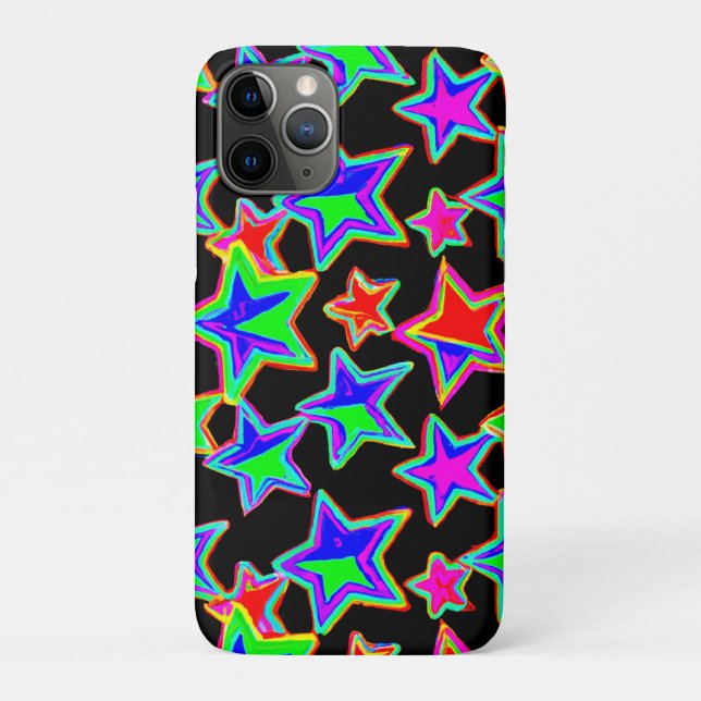 Bright Neon Starlight Pattern Case-Mate iPhone Case (Back)