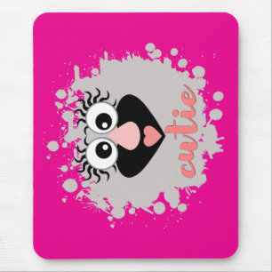 Bright neon with the image of a gnome mouse mat