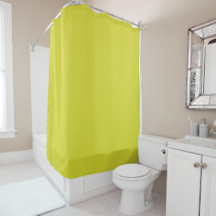 Bright neon yellow green textured  shower curtain