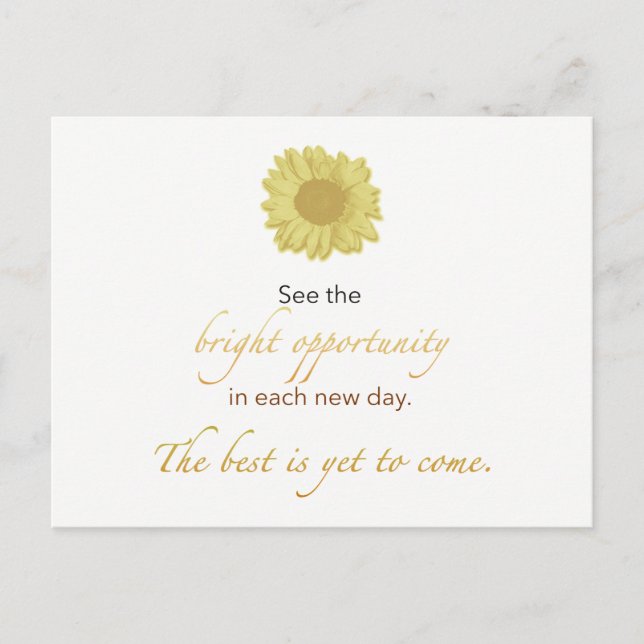 Bright New Day Postcard (Front)