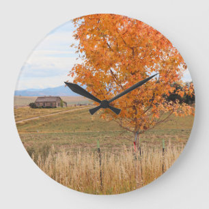 Bright October Large Clock