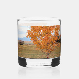 Bright October Whiskey Glass