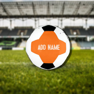 bright orange - add name soccer ball