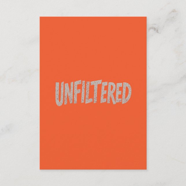 Bright Orange Background | Digital Wallpaper Enclosure Card (Front)