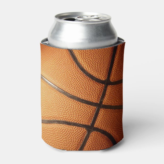 Bright Orange Basketball, Can Cooler (Can Front)