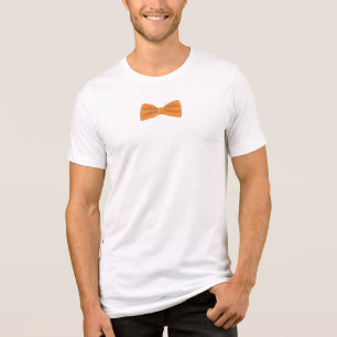 Bright Orange Bow Tie – Modern Fashion Tri-Blend Shirt