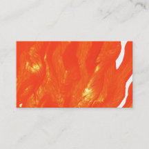 Bright orange business card