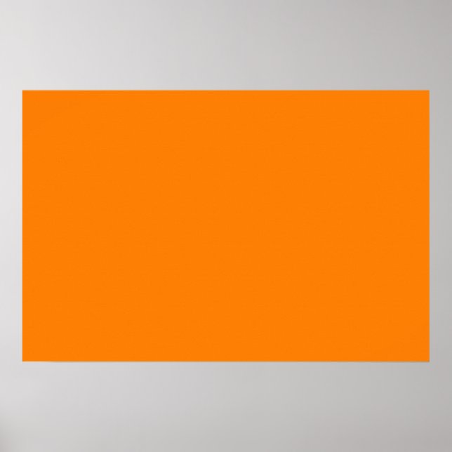 bright orange DIY custom background template Poster (Front)