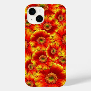 Bright Orange Flowers Case-Mate iPhone 14 Case