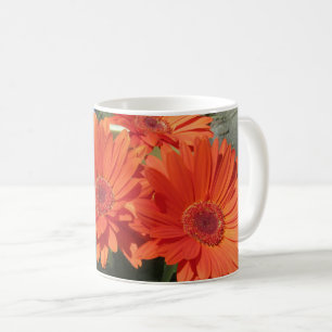 Bright Orange Gerbera Daisy Photo  Coffee Mug