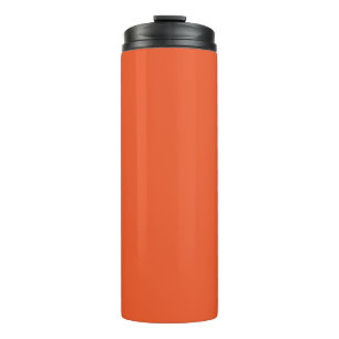 Bright Orange Minimalist Solid Background Thermal Tumbler