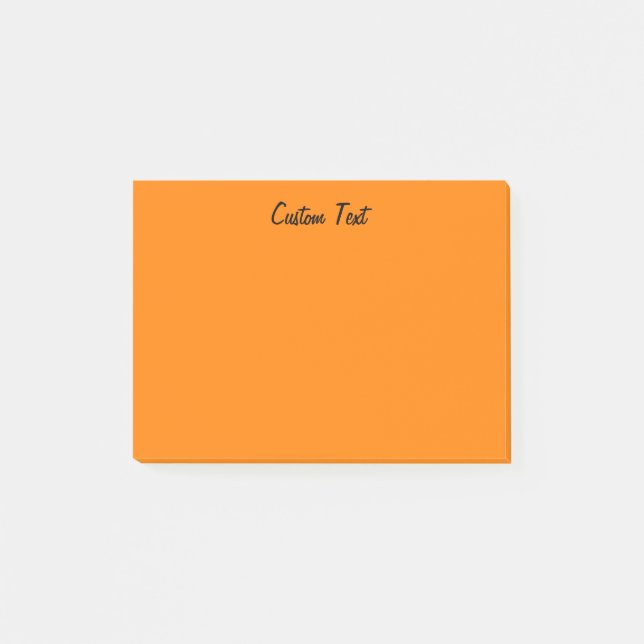 Bright Orange Post-it Notes (Front)
