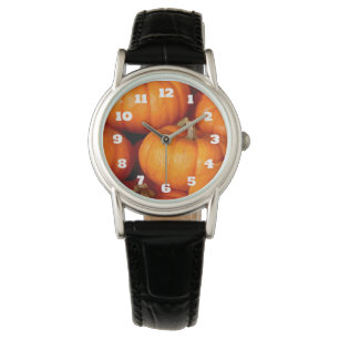 Bright Orange Pumpkins Watch