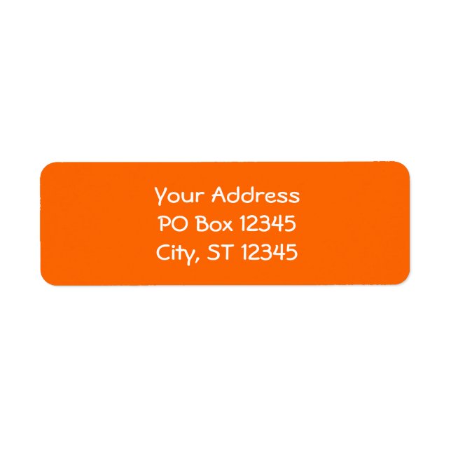 Bright Orange Solid Colour (Front)