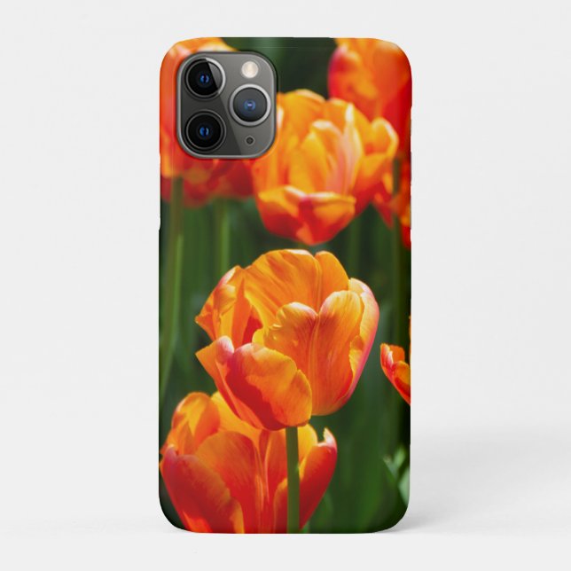 Bright orange tulips in the park   Case-Mate iPhone case (Back)