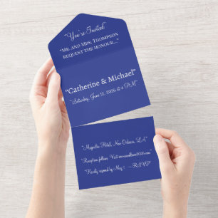 Bright Orange Wedding Invite Minimalist Solid