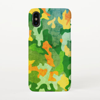 Bright Orange Yellow Green Colourful iPhone XS Case