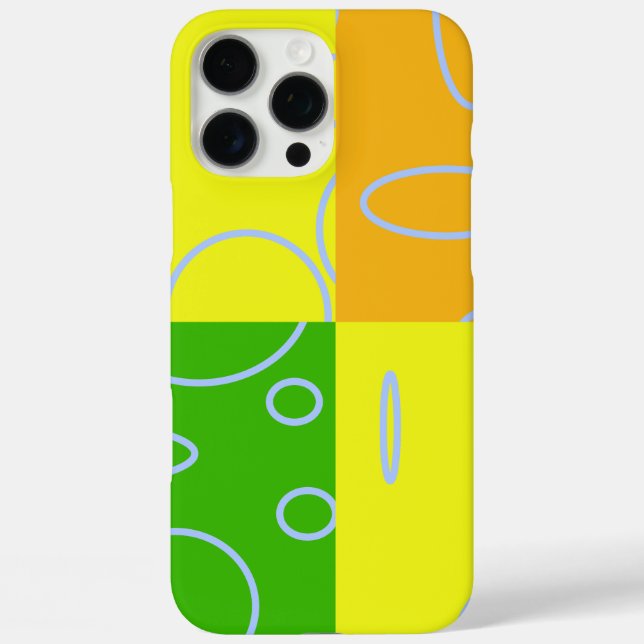 Bright Orange Yellow Green Geometric Loop Case-Mate iPhone Case (Back)