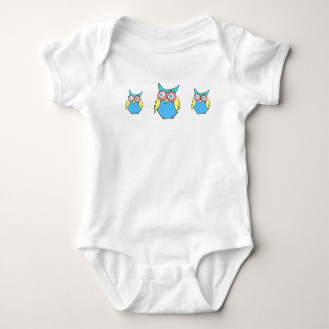 Bright Owls Baby Creeper (Front)