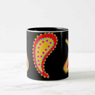 Bright paisley coffee mug