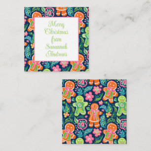 Bright Palm Beach Christmas Gingerbread Enclosure Card