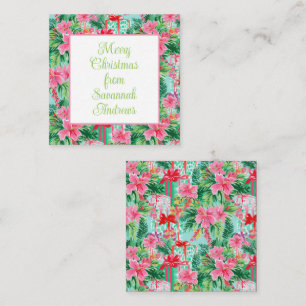 Bright Palm Beach Christmas Presents Enclosure Card