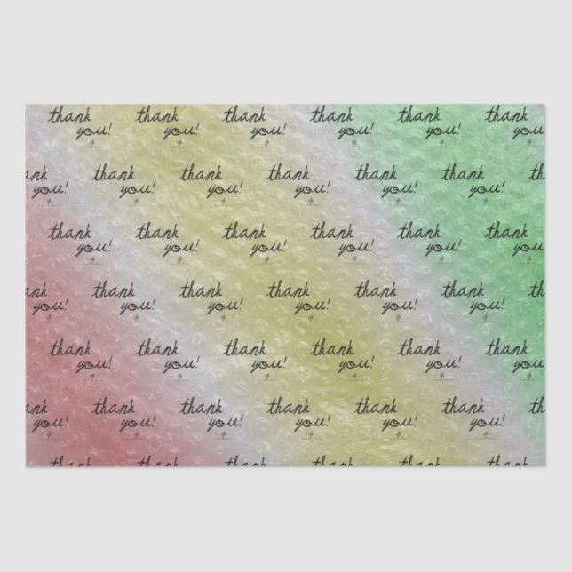 Bright Parol Bubble Wrap Reseller Thank You Tissue Paper (Front)