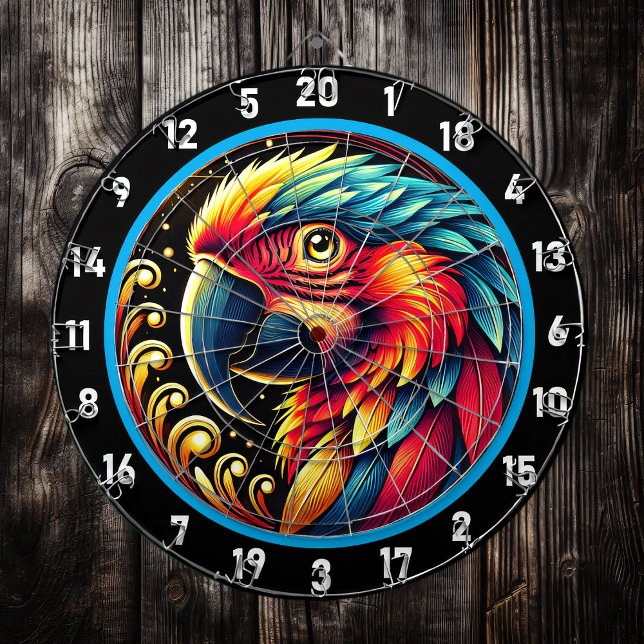 Bright Parrot Dartboard for Game Rooms (Creator Uploaded)
