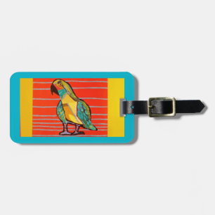 Bright Parrot Luggage Tag